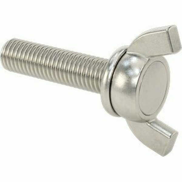 Bsc Preferred Stainless Steel Wing-Head Thumb Screw M10 x 1.5 mm Thread Size 40 mm Long 92625A138